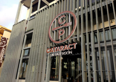 Cataract on Paterson metal signage