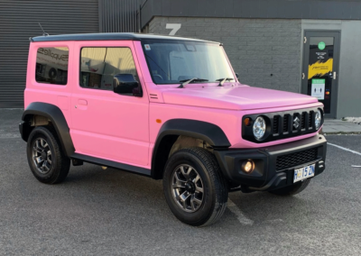 Barbie pink car colour change