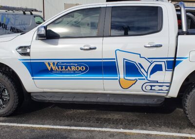 Contracting Wallaroo car signage alternative view