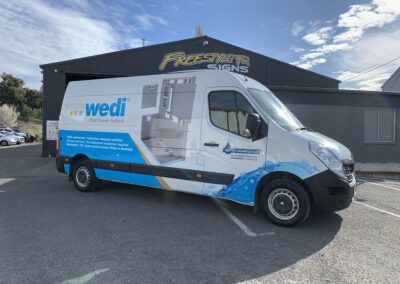 oceano bathroom van signage alternative view