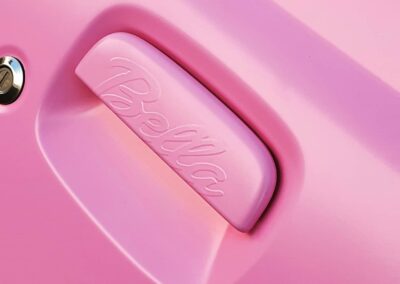 Embosed vinyl car handles