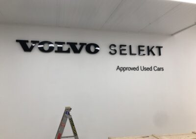 Volvo inside signage