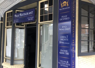 Palki restaurant signage